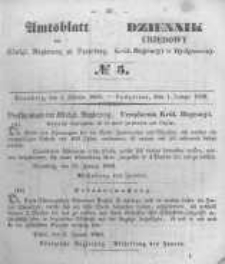 Amtsblatt der K&ouml;niglichen Preussischen Regierung zu Bromberg. 1850.01.25 No.5
