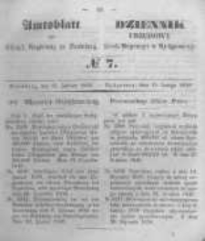 Amtsblatt der K&ouml;niglichen Preussischen Regierung zu Bromberg. 1850.02.15 No.7