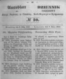 Amtsblatt der K&ouml;niglichen Preussischen Regierung zu Bromberg. 1850.03.08 No.10