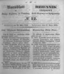 Amtsblatt der K&ouml;niglichen Preussischen Regierung zu Bromberg. 1850.03.22 No.12