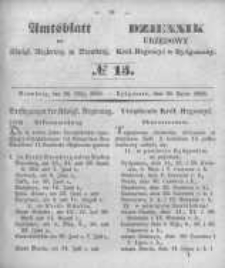 Amtsblatt der K&ouml;niglichen Preussischen Regierung zu Bromberg. 1850.03.29 No.13