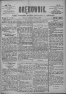 Orędownik: pismo poświęcone sprawom politycznym i sp&oacute;łecznym 1901.02.16 R.31 Nr39