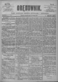 Orędownik: pismo poświęcone sprawom politycznym i sp&oacute;łecznym 1901.02.21 R.31 Nr43