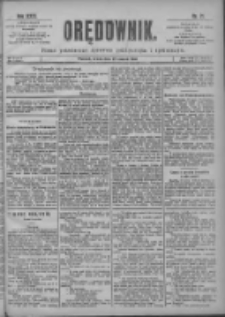 Orędownik: pismo poświęcone sprawom politycznym i sp&oacute;łecznym 1901.03.27 R.31 Nr71