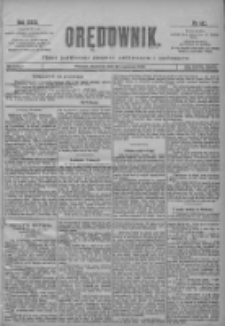 Orędownik: pismo poświęcone sprawom politycznym i spółecznym 1901.06.23 R.31 Nr142