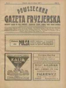 Powszechna Gazeta Fryzjerska : organ Związku Polskich Cech&oacute;w Fryzjerskich 1927.02.15 R.5 Nr4