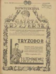 Powszechna Gazeta Fryzjerska : organ Związku Polskich Cech&oacute;w Fryzjerskich 1930.08.01 R.8 Nr15