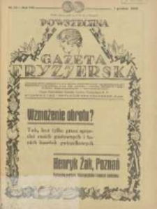 Powszechna Gazeta Fryzjerska : organ Związku Polskich Cech&oacute;w Fryzjerskich 1930.12.01 R.8 Nr23