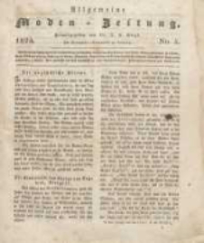 Allgemeine Moden-Zeitung : eine Zeitschrift f&uuml;r die gebildete Welt, begleitet von dem Bilder-Magazin f&uuml;r die elegante Welt 1824 Nr5