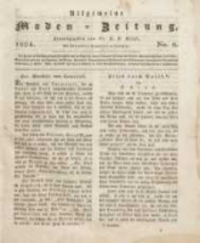 Allgemeine Moden-Zeitung : eine Zeitschrift f&uuml;r die gebildete Welt, begleitet von dem Bilder-Magazin f&uuml;r die elegante Welt 1824 Nr8