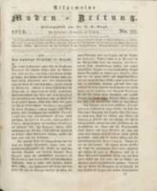 Allgemeine Moden-Zeitung : eine Zeitschrift f&uuml;r die gebildete Welt, begleitet von dem Bilder-Magazin f&uuml;r die elegante Welt 1824 Nr22