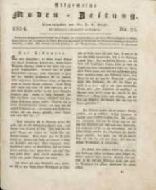 Allgemeine Moden-Zeitung : eine Zeitschrift f&uuml;r die gebildete Welt, begleitet von dem Bilder-Magazin f&uuml;r die elegante Welt 1824 Nr25