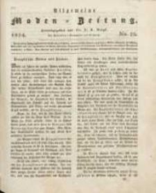Allgemeine Moden-Zeitung : eine Zeitschrift f&uuml;r die gebildete Welt, begleitet von dem Bilder-Magazin f&uuml;r die elegante Welt 1824 Nr29