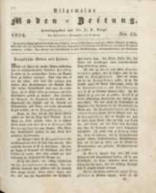 Allgemeine Moden-Zeitung : eine Zeitschrift für die gebildete Welt, begleitet von dem Bilder-Magazin für die elegante Welt 1824 Nr29