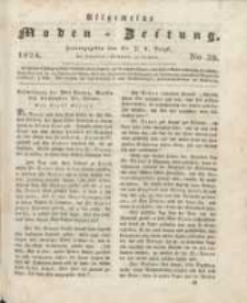 Allgemeine Moden-Zeitung : eine Zeitschrift f&uuml;r die gebildete Welt, begleitet von dem Bilder-Magazin f&uuml;r die elegante Welt 1824 Nr39