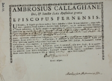 Dokument autentyczności relikwii drzewa Krzyża św.