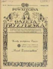 Powszechna Gazeta Fryzjerska : organ Związku Polskich Cech&oacute;w Fryzjerskich 1931.11.01 R.9 Nr21