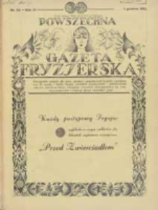 Powszechna Gazeta Fryzjerska : organ Związku Polskich Cech&oacute;w Fryzjerskich 1931.12.01 R.9 Nr23