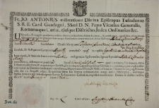Dokument autentyczności relikwii św. Felicjana, Jukundiana, Klemensa i Maksyma