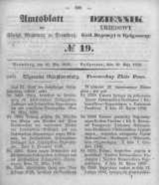 Amtsblatt der K&ouml;niglichen Preussischen Regierung zu Bromberg. 1850.05.10 No.19