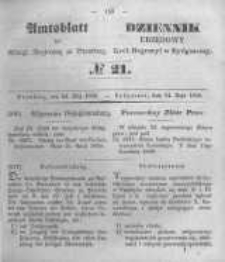 Amtsblatt der K&ouml;niglichen Preussischen Regierung zu Bromberg. 1850.05.24 No.21