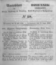 Amtsblatt der K&ouml;niglichen Preussischen Regierung zu Bromberg. 1850.07.12 No.28