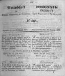 Amtsblatt der K&ouml;niglichen Preussischen Regierung zu Bromberg. 1850.08.16 No.33