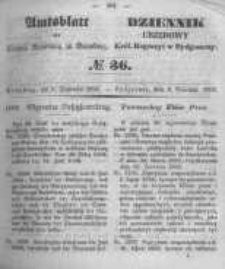 Amtsblatt der K&ouml;niglichen Preussischen Regierung zu Bromberg. 1850.09.06 No.36