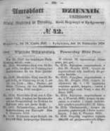 Amtsblatt der K&ouml;niglichen Preussischen Regierung zu Bromberg. 1850.10.18 No.42