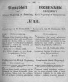 Amtsblatt der K&ouml;niglichen Preussischen Regierung zu Bromberg. 1850.10.25 No.43