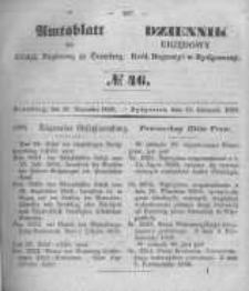 Amtsblatt der K&ouml;niglichen Preussischen Regierung zu Bromberg. 1850.11.15 No.46
