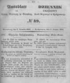Amtsblatt der K&ouml;niglichen Preussischen Regierung zu Bromberg. 1850.12.06 No.49