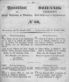 Amtsblatt der K&ouml;niglichen Preussischen Regierung zu Bromberg. 1850.12.13 No.50