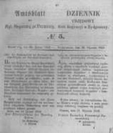Amtsblatt der K&ouml;niglichen Preussischen Regierung zu Bromberg. 1852.01.30 No.5