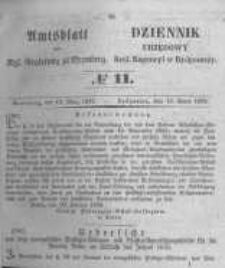 Amtsblatt der K&ouml;niglichen Preussischen Regierung zu Bromberg. 1852.03.12 No.11