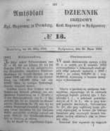 Amtsblatt der K&ouml;niglichen Preussischen Regierung zu Bromberg. 1852.03.26 No.13