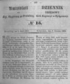 Amtsblatt der Königlichen Preussischen Regierung zu Bromberg. 1852.04.09 No.15