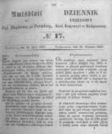 Amtsblatt der K&ouml;niglichen Preussischen Regierung zu Bromberg. 1852.04.23 No.17