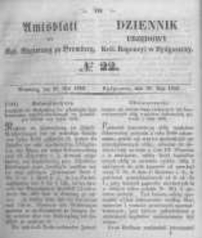 Amtsblatt der K&ouml;niglichen Preussischen Regierung zu Bromberg. 1852.05.28 No.22