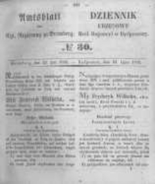 Amtsblatt der K&ouml;niglichen Preussischen Regierung zu Bromberg. 1852.07.23 No.30