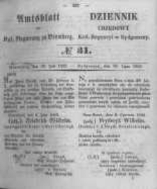 Amtsblatt der K&ouml;niglichen Preussischen Regierung zu Bromberg. 1852.07.30 No.31