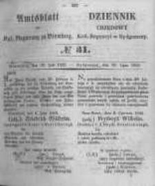 Amtsblatt der Königlichen Preussischen Regierung zu Bromberg. 1852.07.30 No.31
