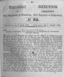 Amtsblatt der K&ouml;niglichen Preussischen Regierung zu Bromberg. 1852.08.06 No.32