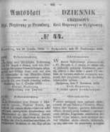 Amtsblatt der K&ouml;niglichen Preussischen Regierung zu Bromberg. 1852.10.29 No.44