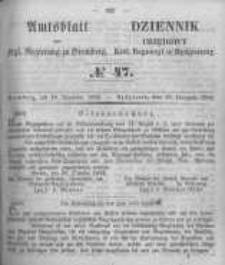 Amtsblatt der Königlichen Preussischen Regierung zu Bromberg. 1852.11.19 No.47