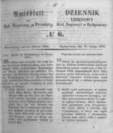 Amtsblatt der K&ouml;niglichen Preussischen Regierung zu Bromberg. 1853.02.11 No.6