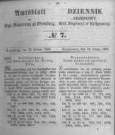 Amtsblatt der K&ouml;niglichen Preussischen Regierung zu Bromberg. 1853.02.18 No.7