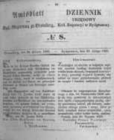 Amtsblatt der K&ouml;niglichen Preussischen Regierung zu Bromberg. 1853.02.25 No.8
