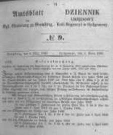 Amtsblatt der K&ouml;niglichen Preussischen Regierung zu Bromberg. 1853.03.04 No.9