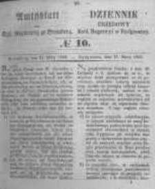 Amtsblatt der K&ouml;niglichen Preussischen Regierung zu Bromberg. 1853.03.11 No.10
